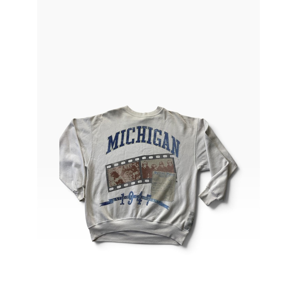 Vintage Michigan 1947 National Champions Sweatshirt XL USA Made XL
